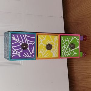 Handcrafted wooden jewelry box